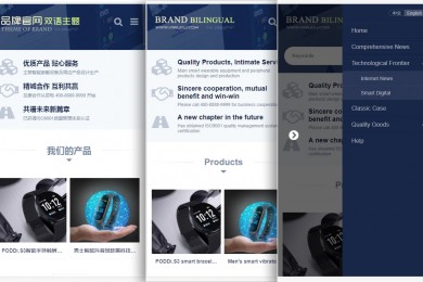 Brand品牌官网双语自适应