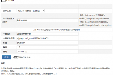 使用Grunt开发ZBlog主题