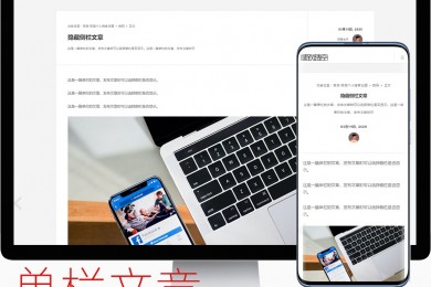 极致·极简自适应个人博客主题