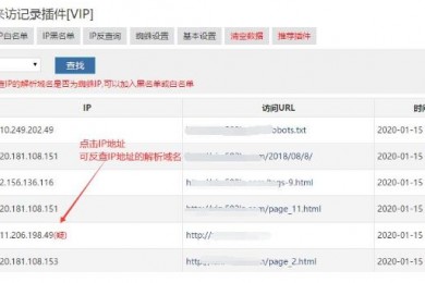 蜘蛛来访记录插件VIP版本